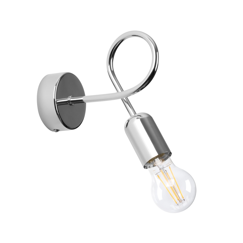 Lampada da parete LOOP cromata