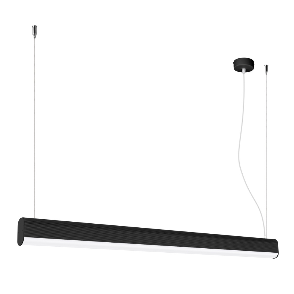 Lampada a sospensione FARGE LED nera 3000K