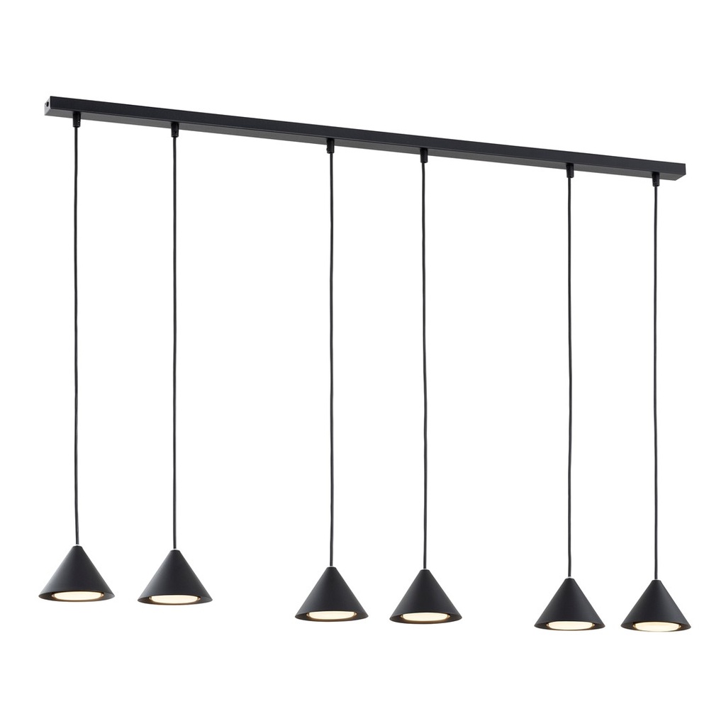 Lampada a sospensione Elit 6 Black