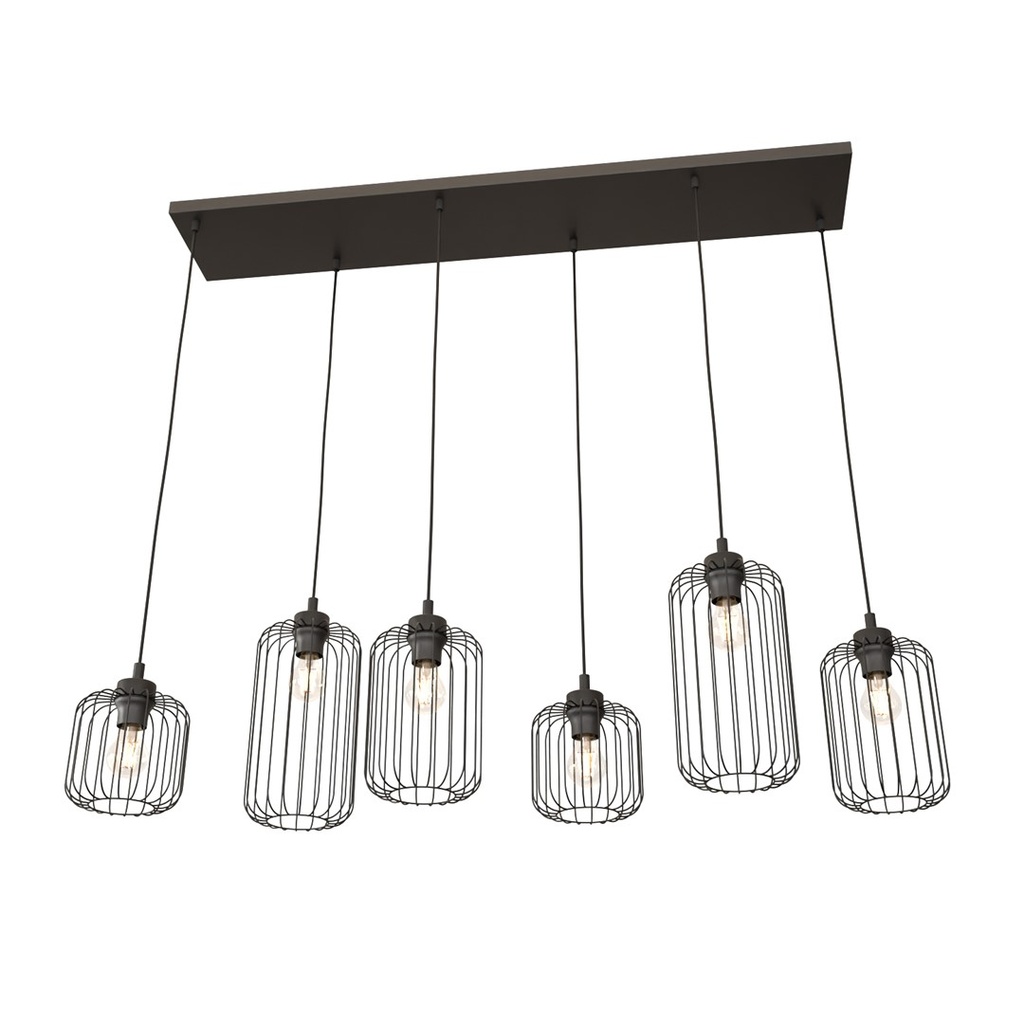 Lampada a sospensione Vander 6 Bl
