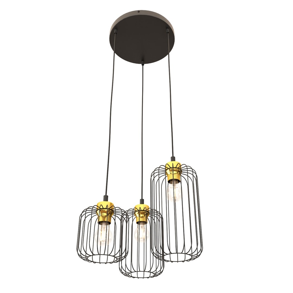 Lampada a sospensione Vander 3Prem Bl Gold