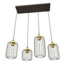 Lampada a sospensione Vander 4 Bl Gold