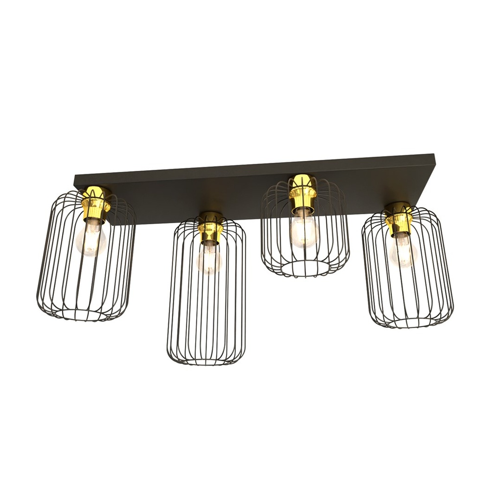 Barn 4 Bl Gold ceiling lamp