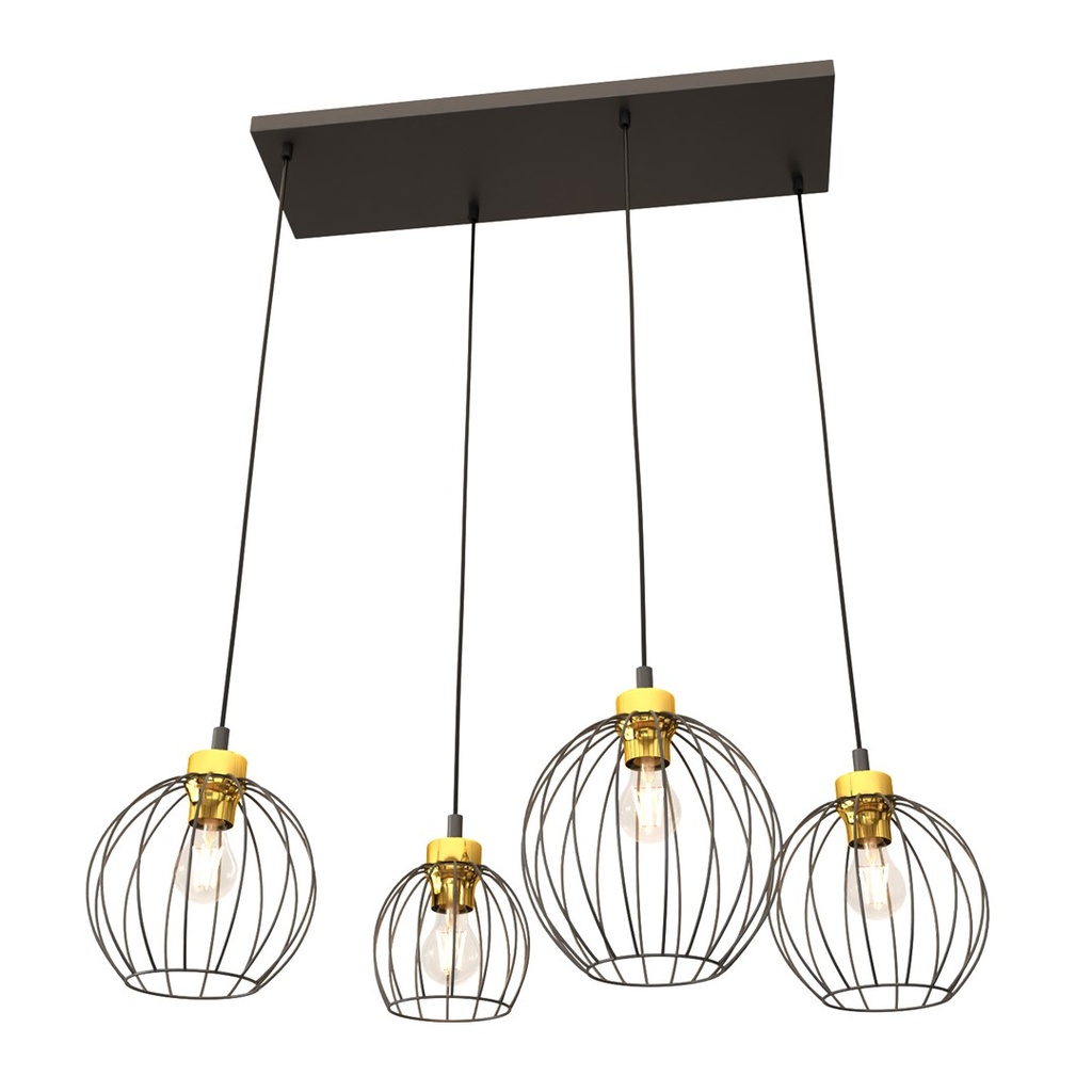 Nando 4 Bl Gold pendant lamp