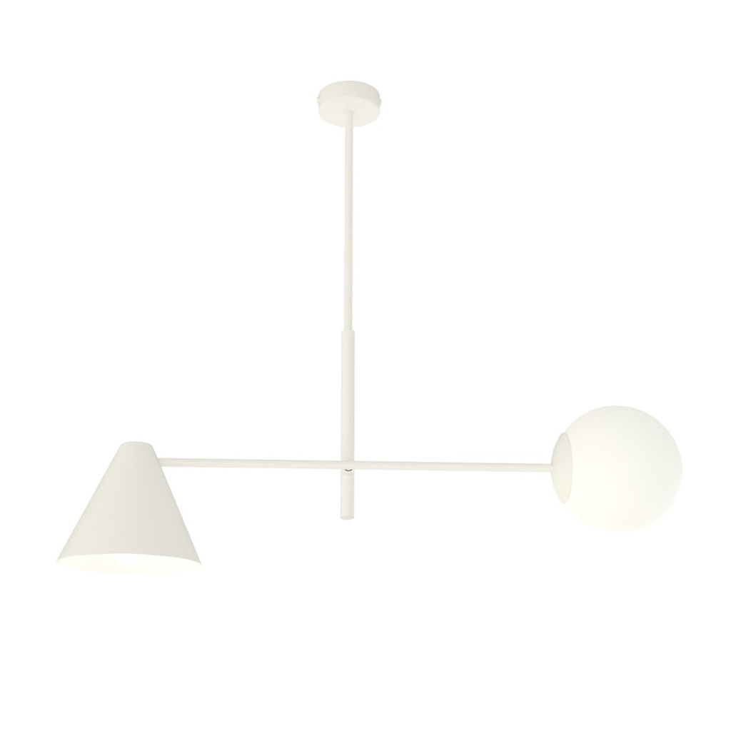 [1348/2] Lampadario Hermes 2 White