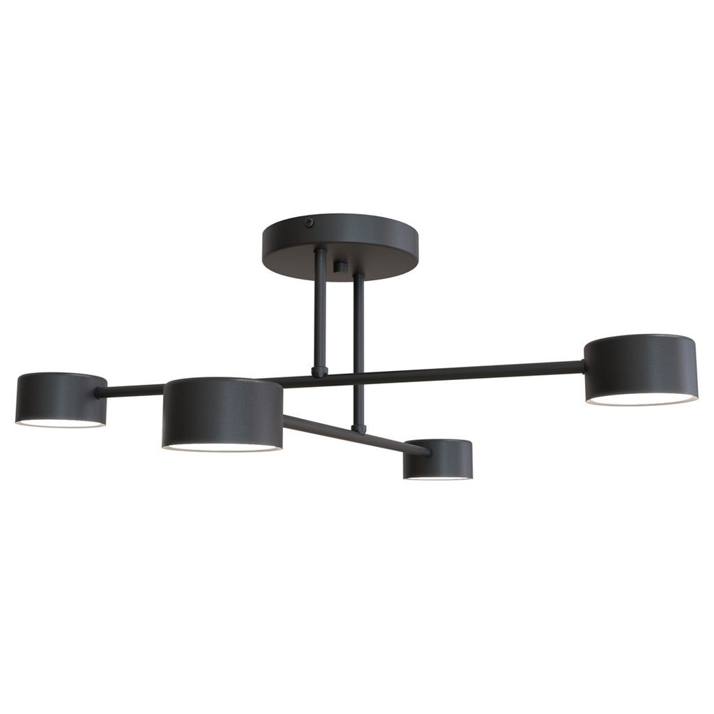 Halo 4 Black ceiling lamp