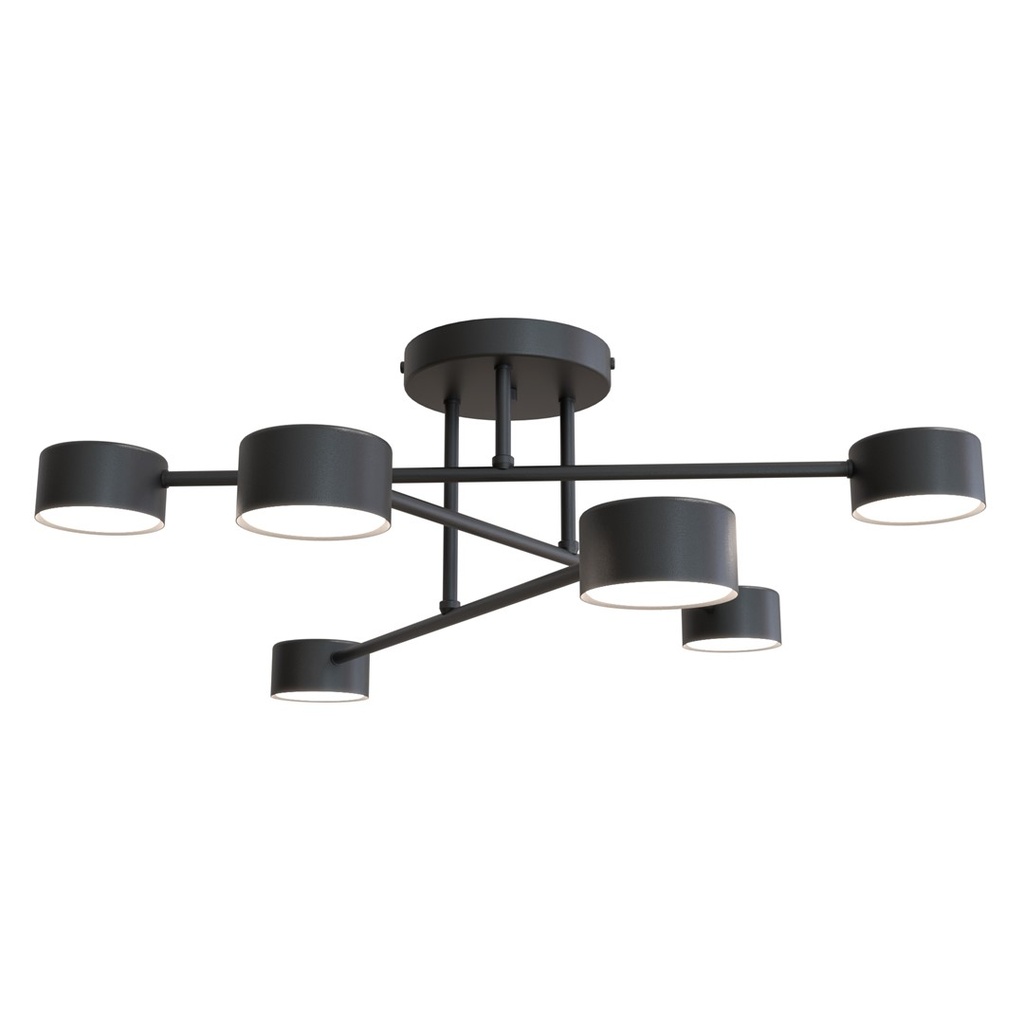 Lampada da soffitto Halo 6 Black