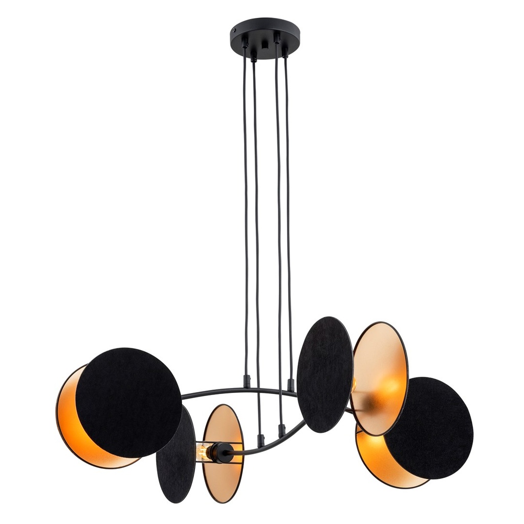 Lampada a sospensione Motif 4 Black/Gold