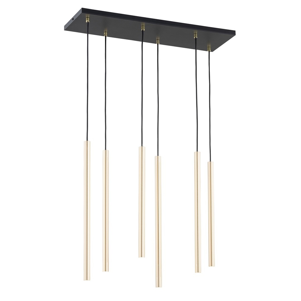 Lampada a sospensione Selter 6 Gold