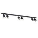 Flash 6 Black ceiling lamp