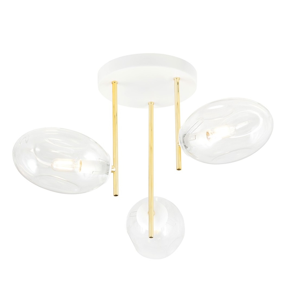 Lampada da soffitto Argo 3 Wh Transparent