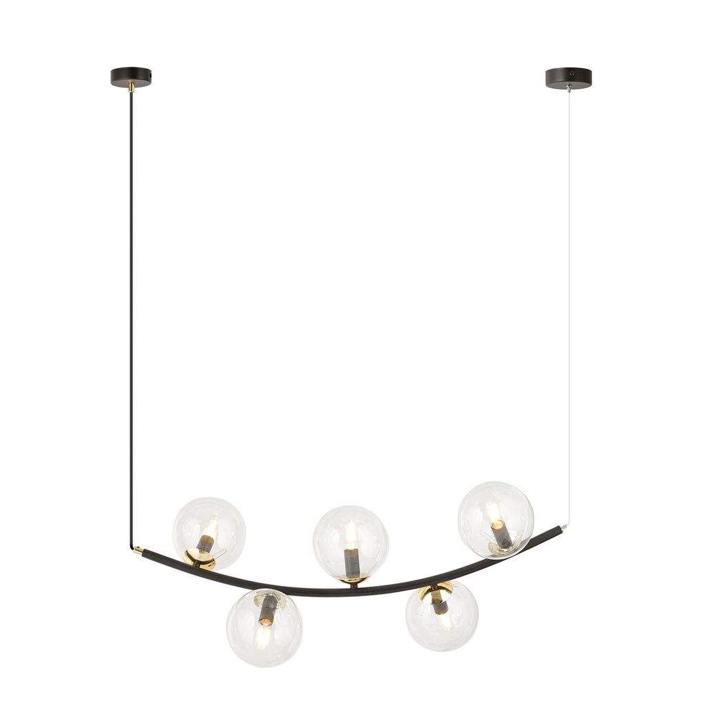 Ritz 5 Bl Transparent pendant lamp