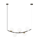 Lampada a sospensione Ritz 5 Bl Opal