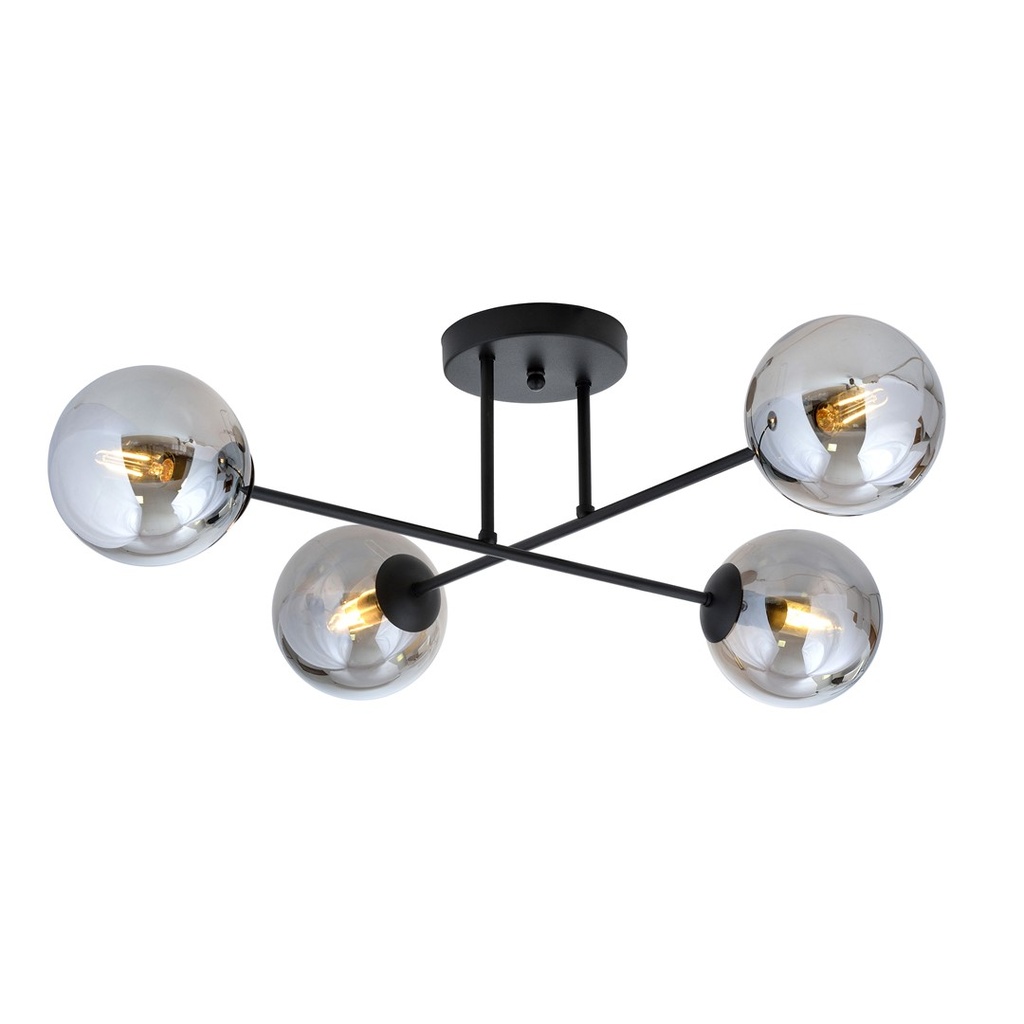 Lampada da soffitto Roma 4 Bl Grafit
