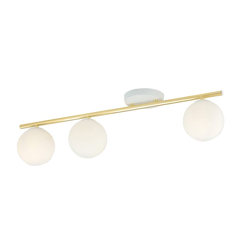 Lampada da soffitto Monza 3 Wh Opal
