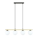 Lampada a sospensione Alora 4 Bl Opal