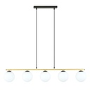 Lampada a sospensione Allora 5 Bl Opal