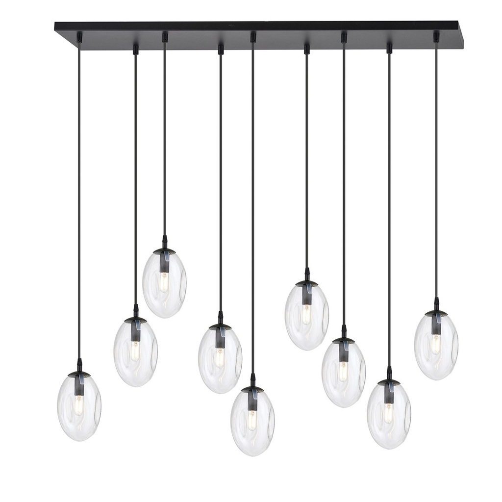 Astral 9 Bl Transparent pendant lamp