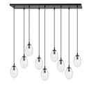 Astral 9 Bl Transparent pendant lamp