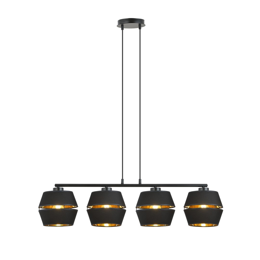 Piano 4 Black/Gold pendant lamp