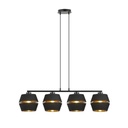 Piano 4 Black/Gold pendant lamp