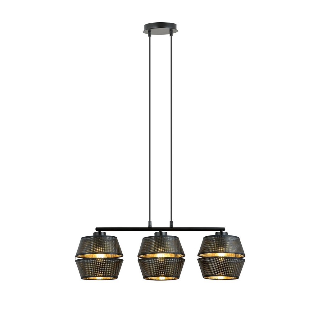 Lampada a sospensione  Malia 3 Black/Gold 
