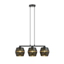 Lampada a sospensione  Malia 3 Black/Gold 