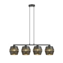 Lampada a sospensione  Malia 4 Black/Gold 