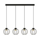 Lampada a sospensione Ajax 4 Black/Gold