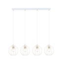 Lampada a sospensione Gino 4 White/Gold