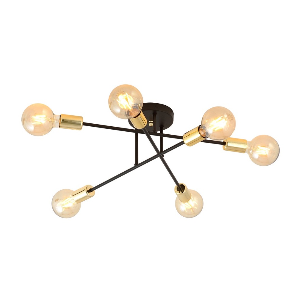 Lampada da soffitto Veken 6B Gold