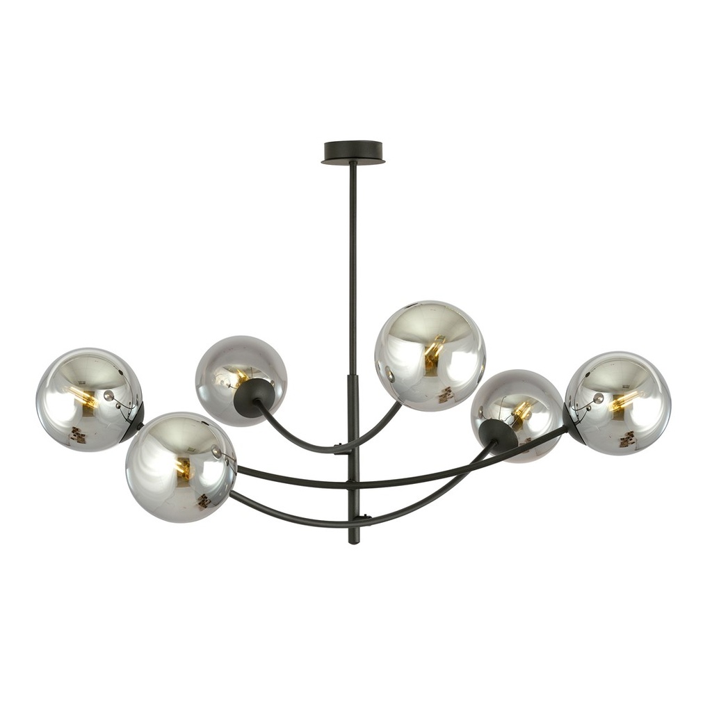 Lampada da soffitto Hunter 6 Black/Grafit