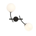 Lampada da parete Hunter K2 Black/Opal