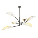 Lampada da soffitto Lotus 6 White/Gold