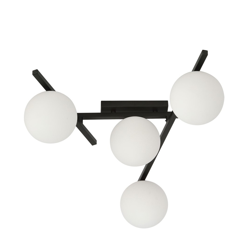 Smart 4 Black/Opal ceiling lamp