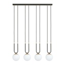 Lampada a sospensione Glam 4 Black/Opal