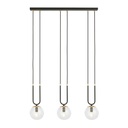 Lampada a sospensione Glam 3 Black/Transparent