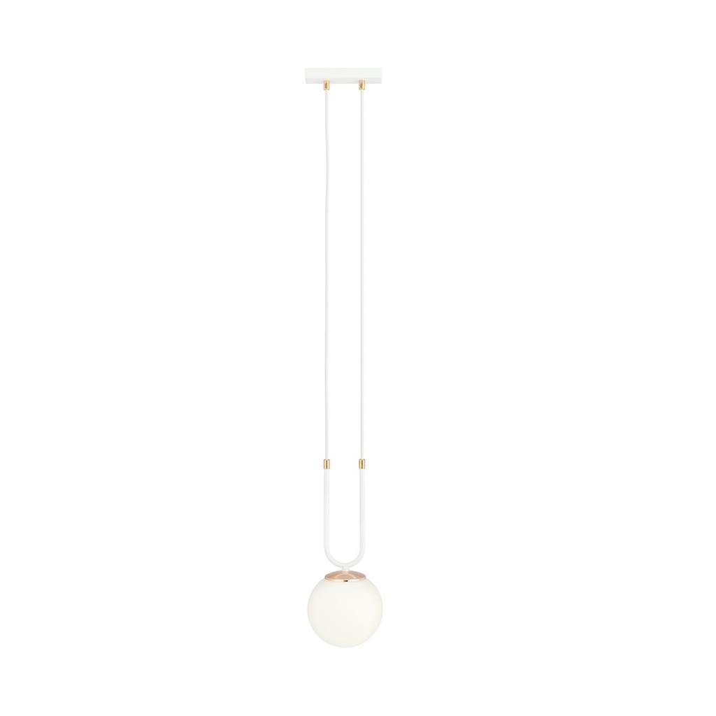 Lampada a sospensione Glam 1 White/Opal