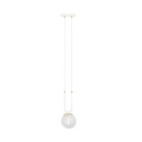 Lampada a sospensione Glam 1 White/Transparent