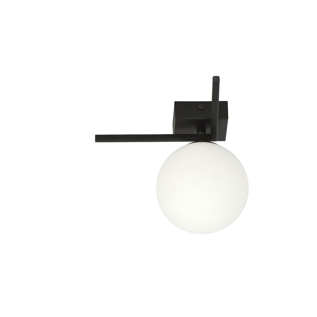 Imago 1G Black/Opal ceiling lamp