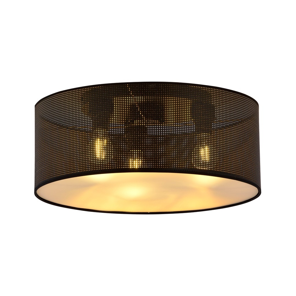 [1148/3] Aston 3 Black/Gold ceiling lamp