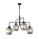 Lampada a sospensione Lukka 4 Black/Grafit