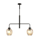 Lampada a sospensione Lukka 2 Black/Amber