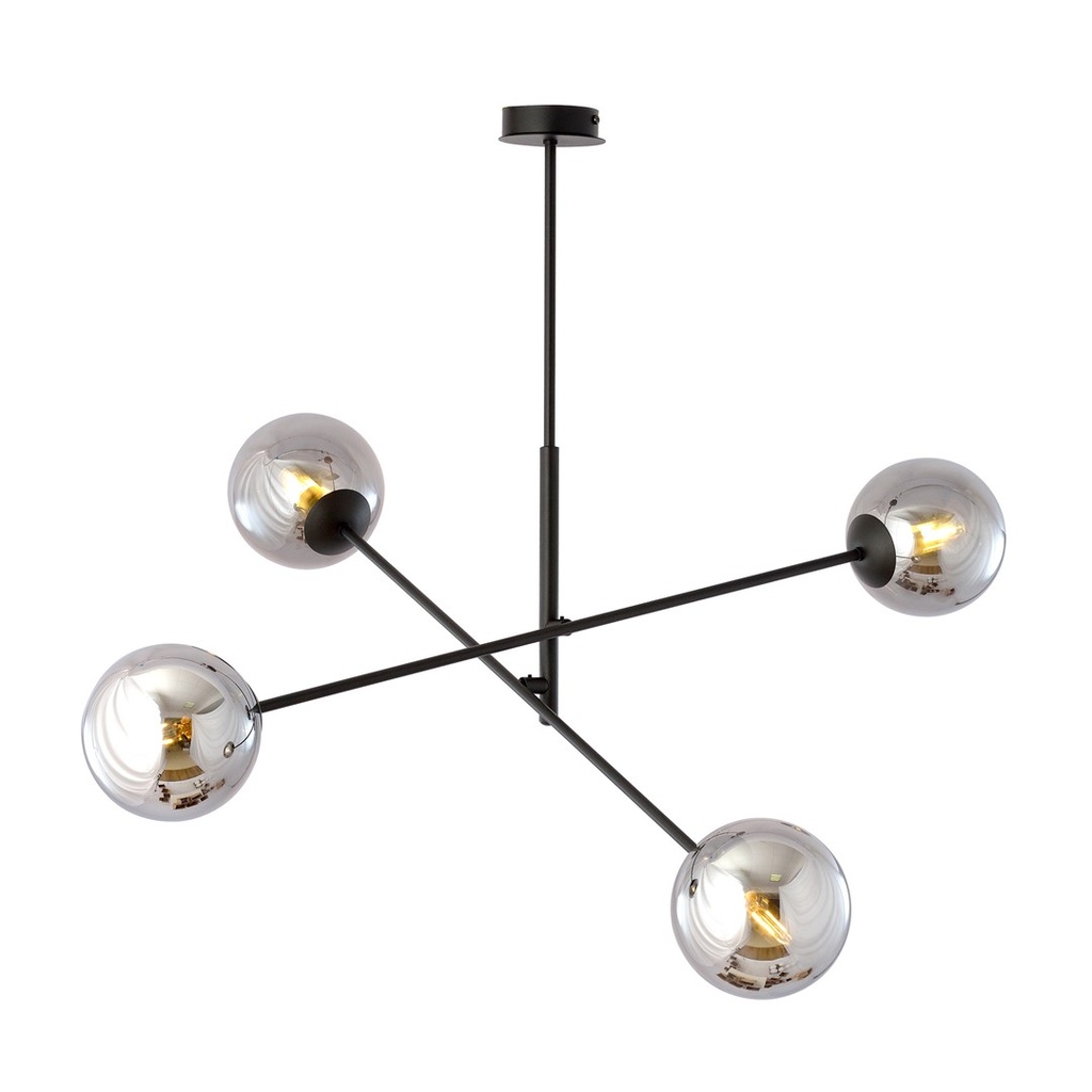 Lampada a sospensione Linear 4 Black/Grafit