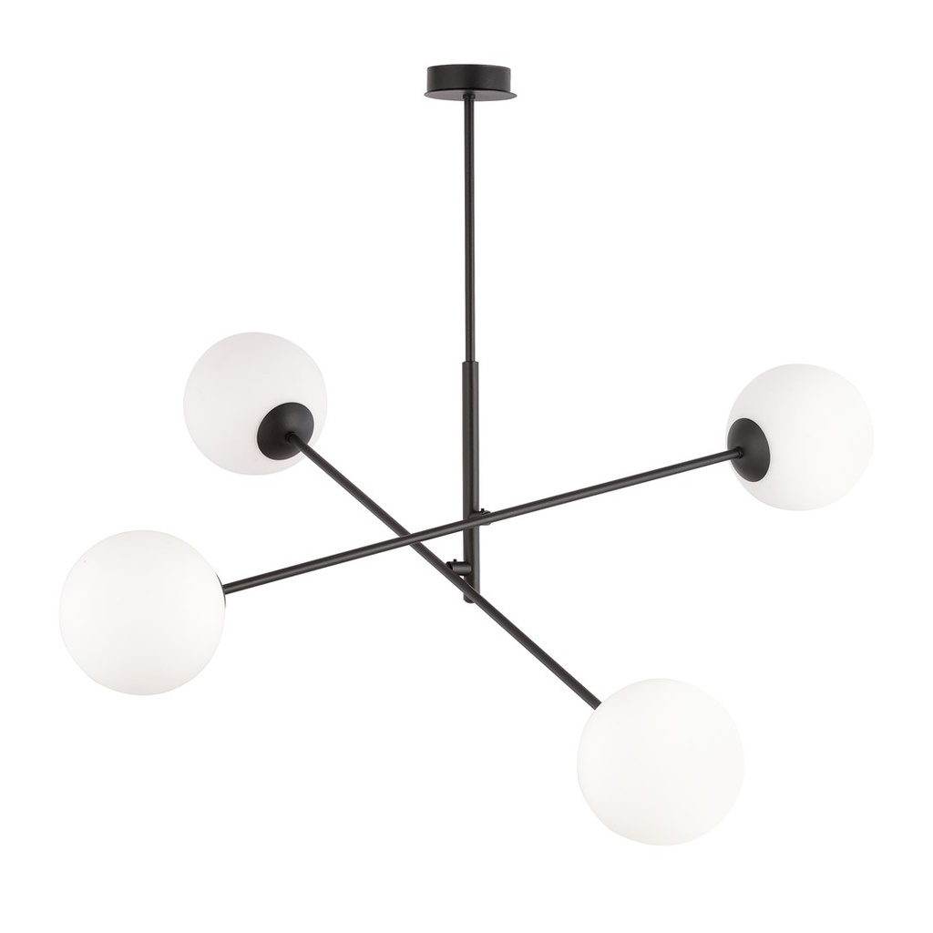 Lampada a sospensione Linear 4 Black/Opal