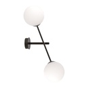 Linear K2 Black/Opal wall lamp