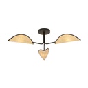 Lampada da soffitto Gomez 3 Rattan