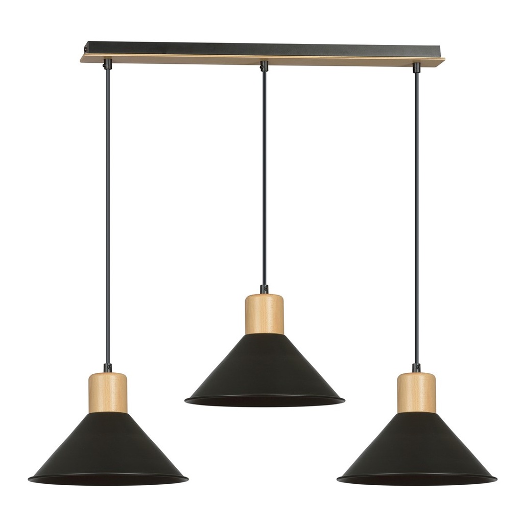 Lampada a sospensione Rowen 3 Black