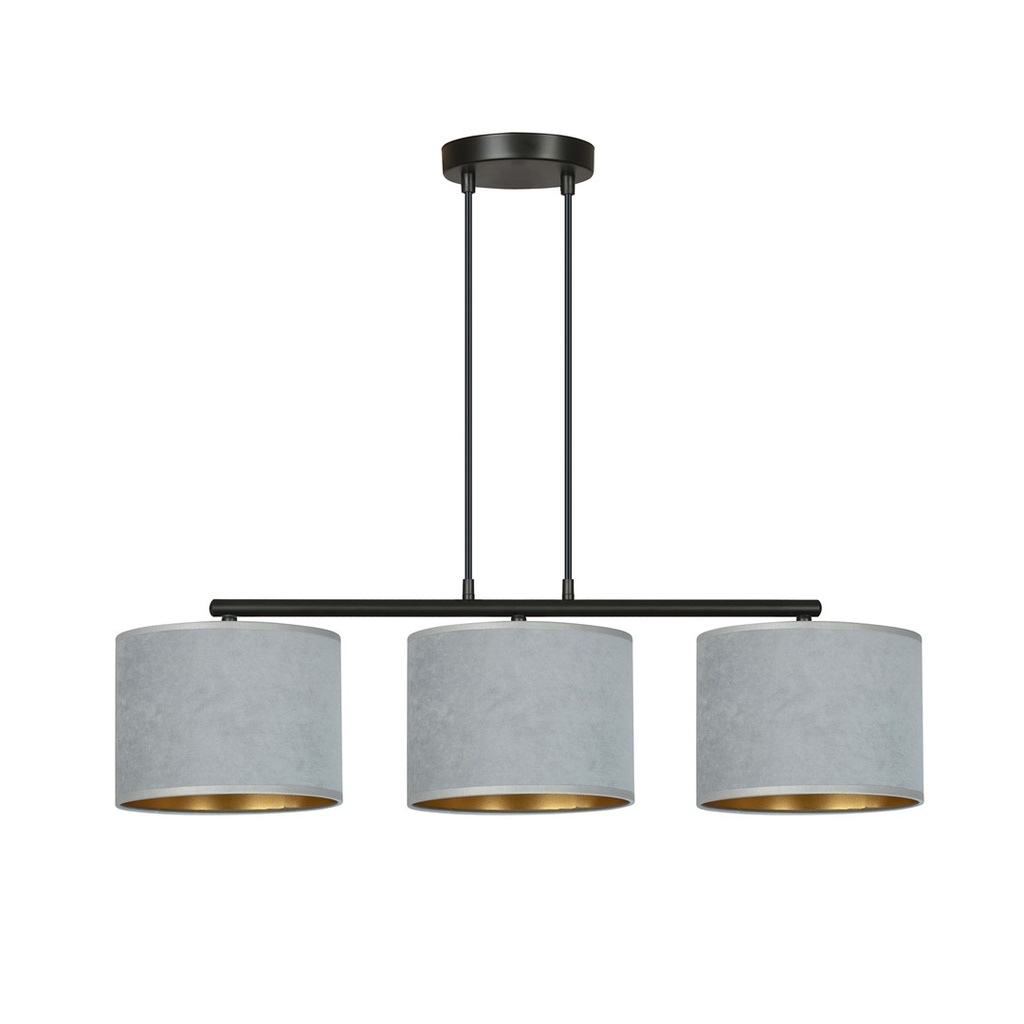 Lampada a sospensione Hilde 3 Bl Gray