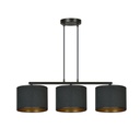 Lampada a sospensione Hilde 3 Bl Black